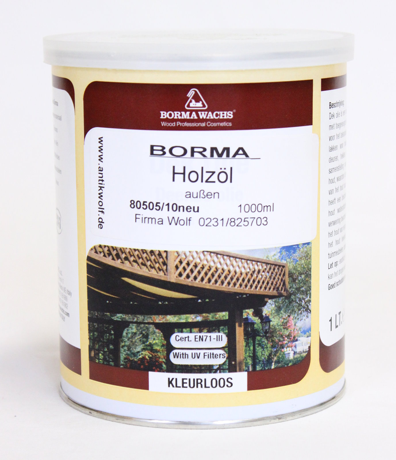 Borma Holzöl außen 1L, Artikel 8050510