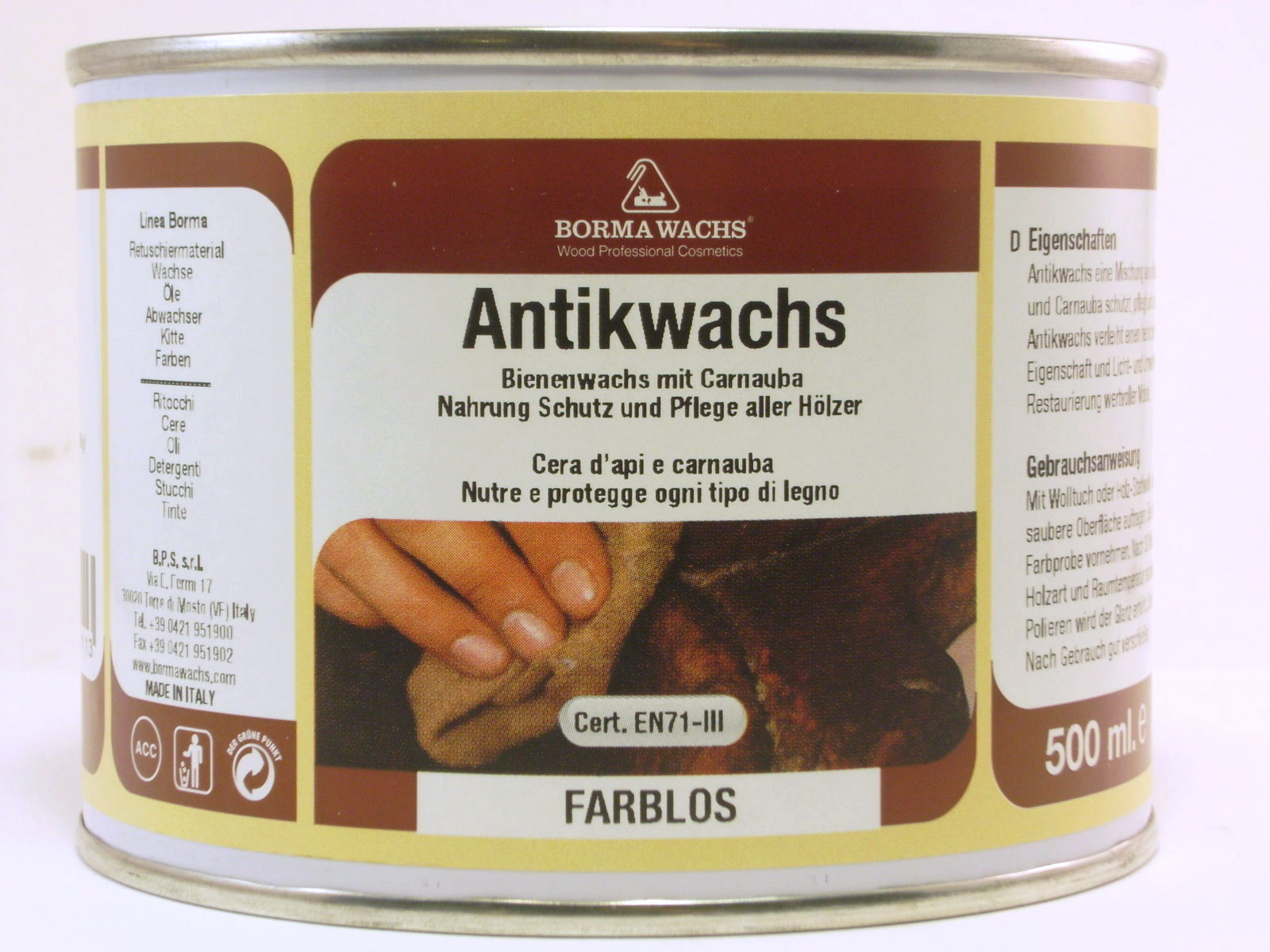 Borma Antik-Wachs dunkelbraun 500ml Art.7323