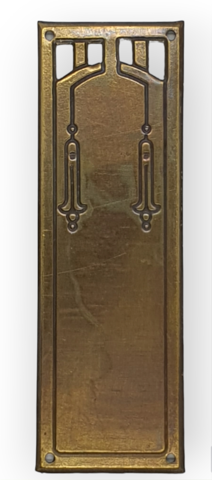 Auslauf-Artikel!!!  Beschlag blind Art. 1552 Messing roh, 98*33mm